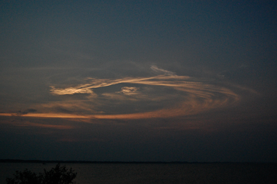 STS-118 Noctilucent Cloud, August 8, 2007