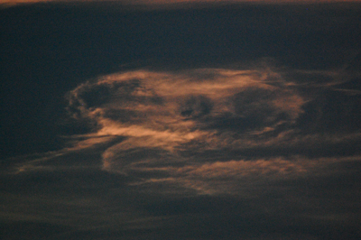 STS-118 Noctilucent Cloud, August 8, 2007