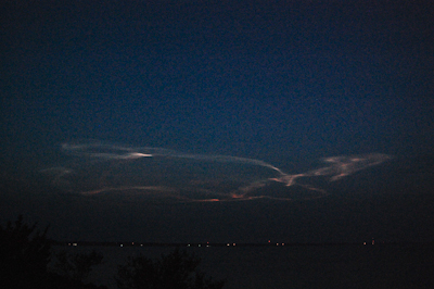 STS-118 Noctilucent Cloud, August 8, 2007