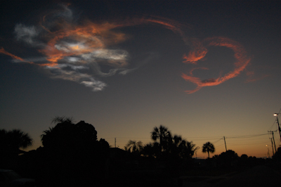 Space Shuttle STS-131 launch, April 5 2010, noctilucent cloud.