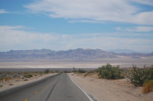 Coming back down into Wonder Valley.