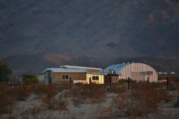 Mountain backdrop, Wonder Valley, California.